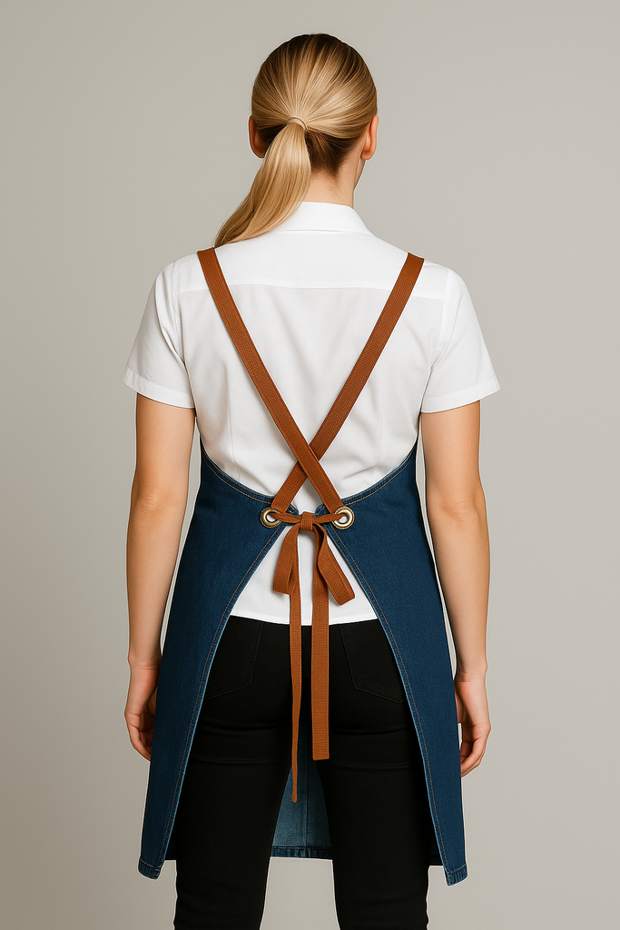 Bondi Denim blue / Tan PU - Ace Chef Apparels