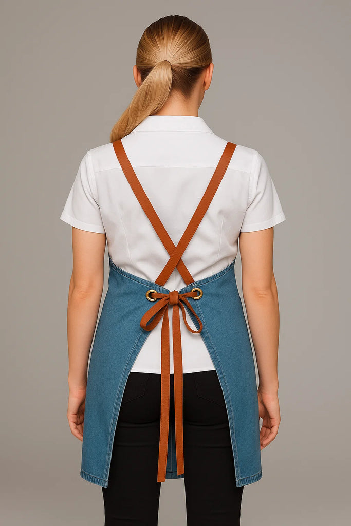 Bondi Denim stone / Tan PU - Ace Chef Apparels