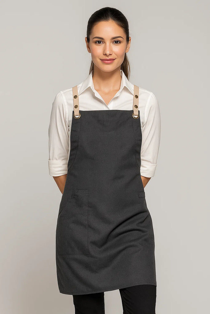 Bondi Charcoal grey / Beige straps - Ace Chef Apparels