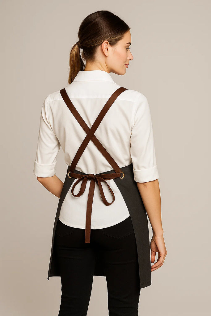 Bondi Charcoal grey / Chocolate PU - Ace Chef Apparels