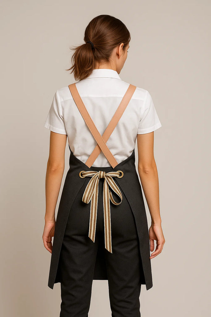 Bondi Charcoal grey / Pink leather with Beige dual tone - Ace Chef Apparels