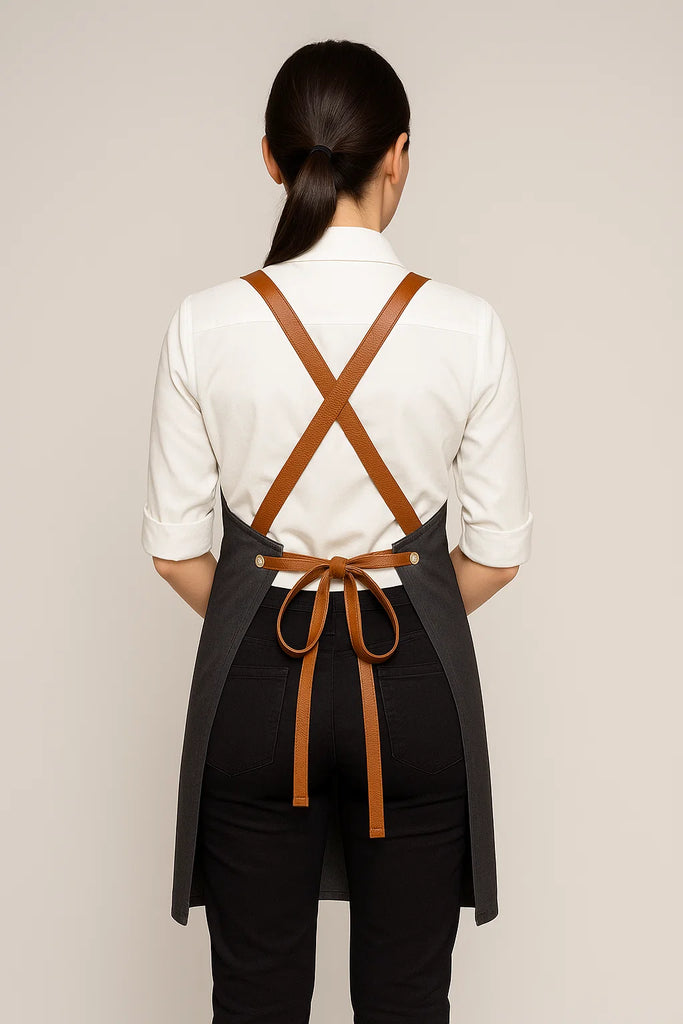 Bondi Charcoal grey / Tan PU - Ace Chef Apparels
