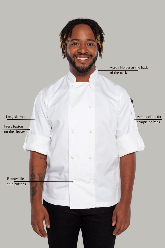 Chef jackets long sleeve white | Ace Chef Apparel | chefs jacket – Ace ...