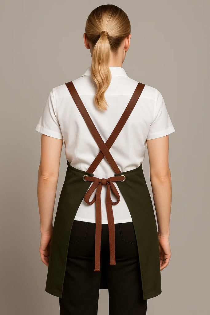 Bondi  Dark green / Chocolate PU - Ace Chef Apparels