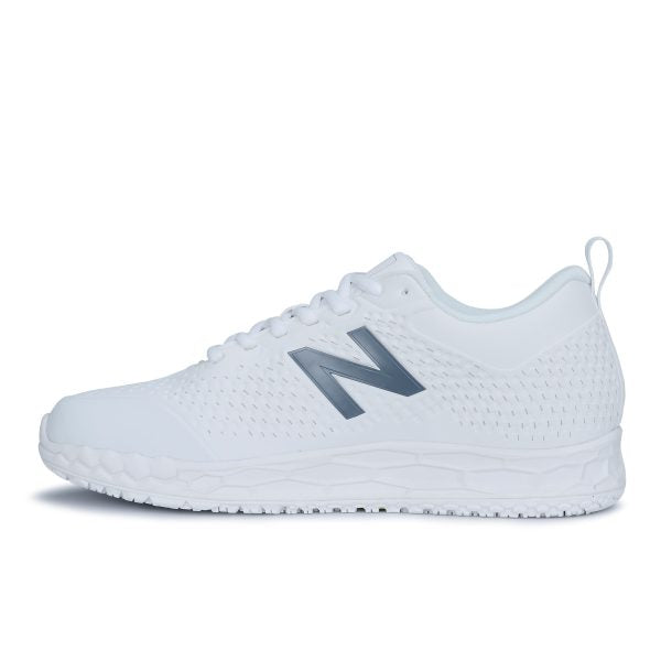 New Balance Slip Resistant Work Shoes for Men 2E Fit - White