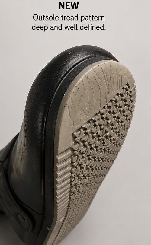 New outsole tread pattern