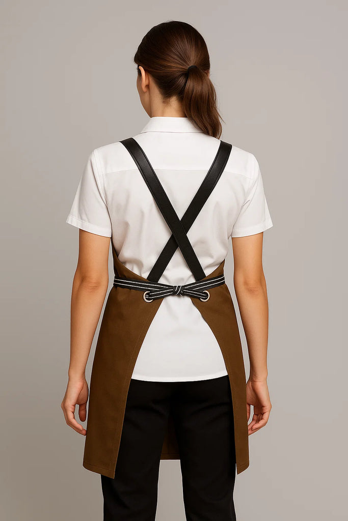 Bondi Olive green  / Black leather dual tone - Ace Chef Apparels