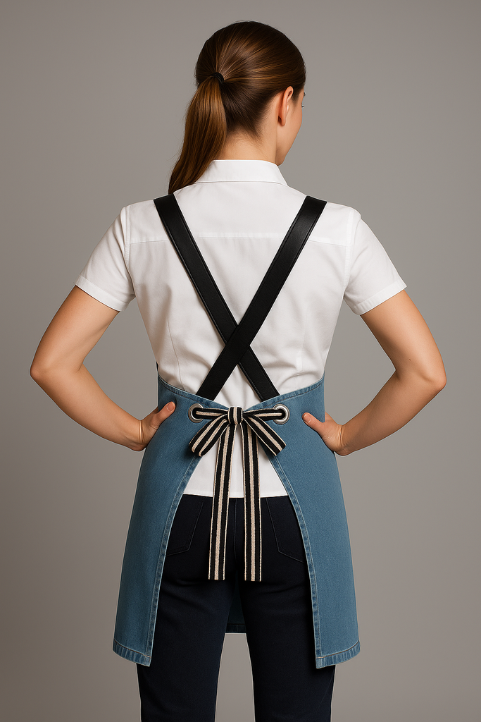 Bondi Denim stone / Black leather dual tone - Ace Chef Apparels