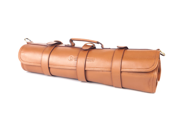 Leather Knife Roll-Tan