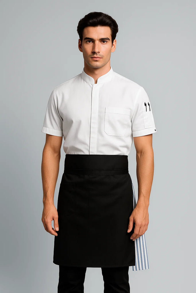 Waist Apron Black - Ace Chef Apparels