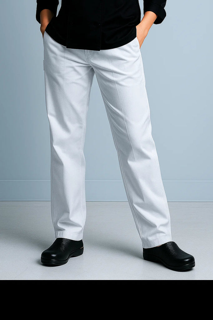 Drawstring Chef pants white color - Ace Chef Apparels