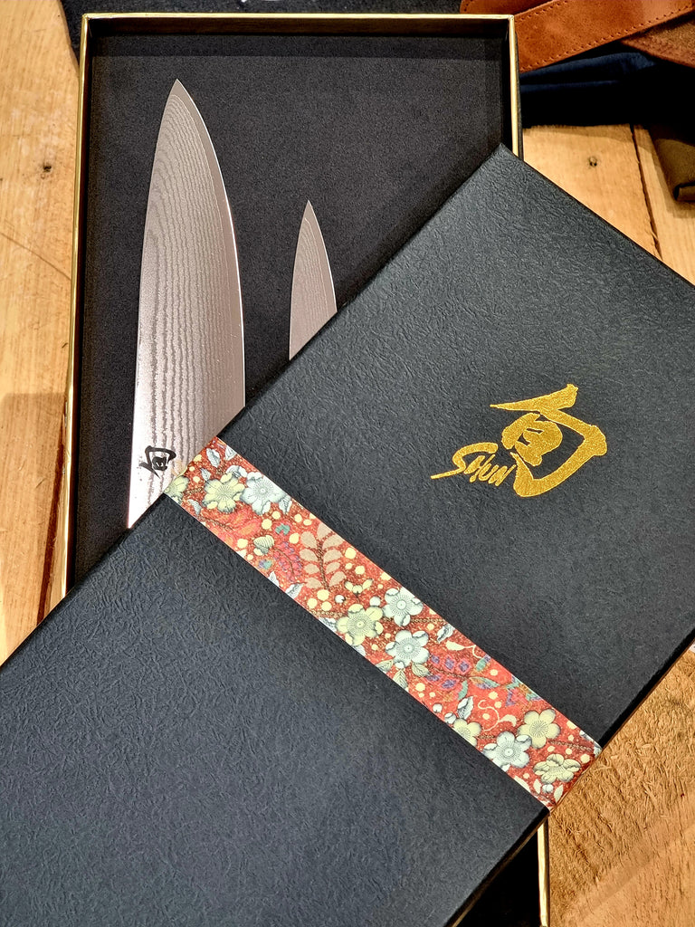 Shun Kai Classic White Chef Utility Paring Knife 3 Pc Set - Ace Chef Apparels