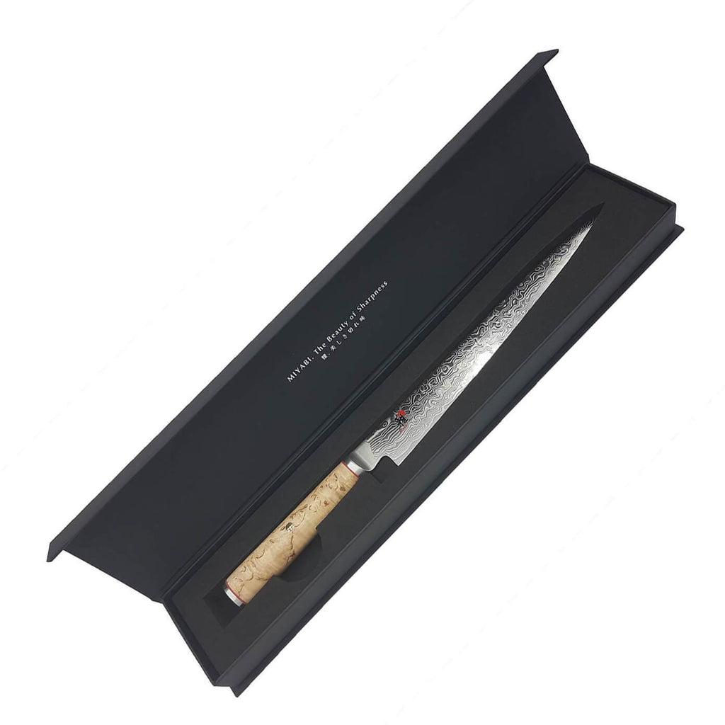 Miyabi Sujihiki 5000MCD 240 Slicing Knife (24cm) Birchwood Handle - Ace Chef Apparels