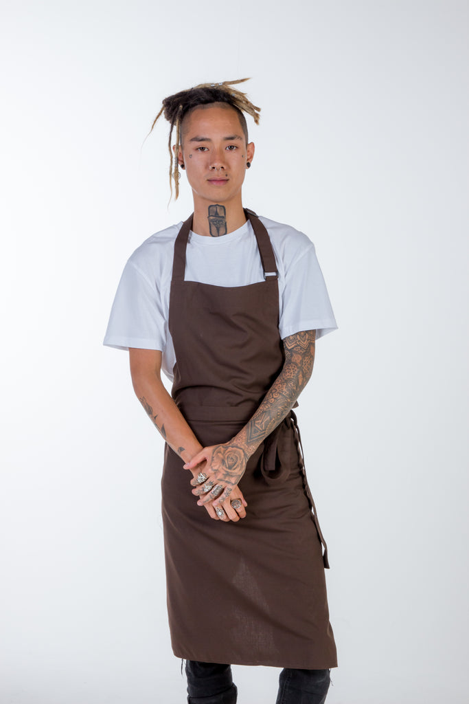 Chocolate brown Chef Aprons No pockets Niche