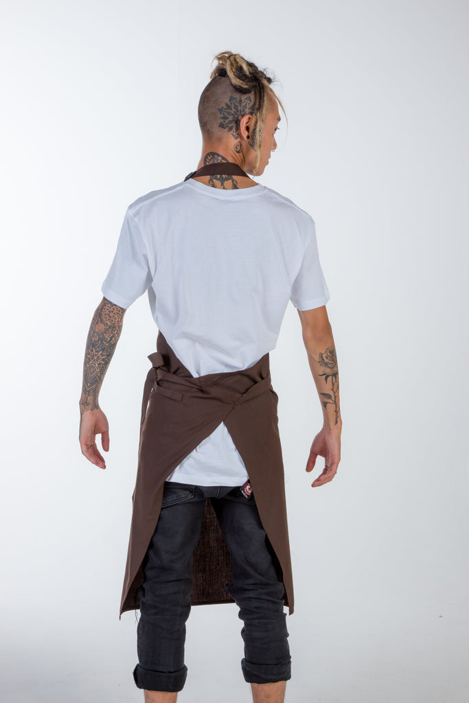 Chocolate brown Chef Aprons No pockets Niche