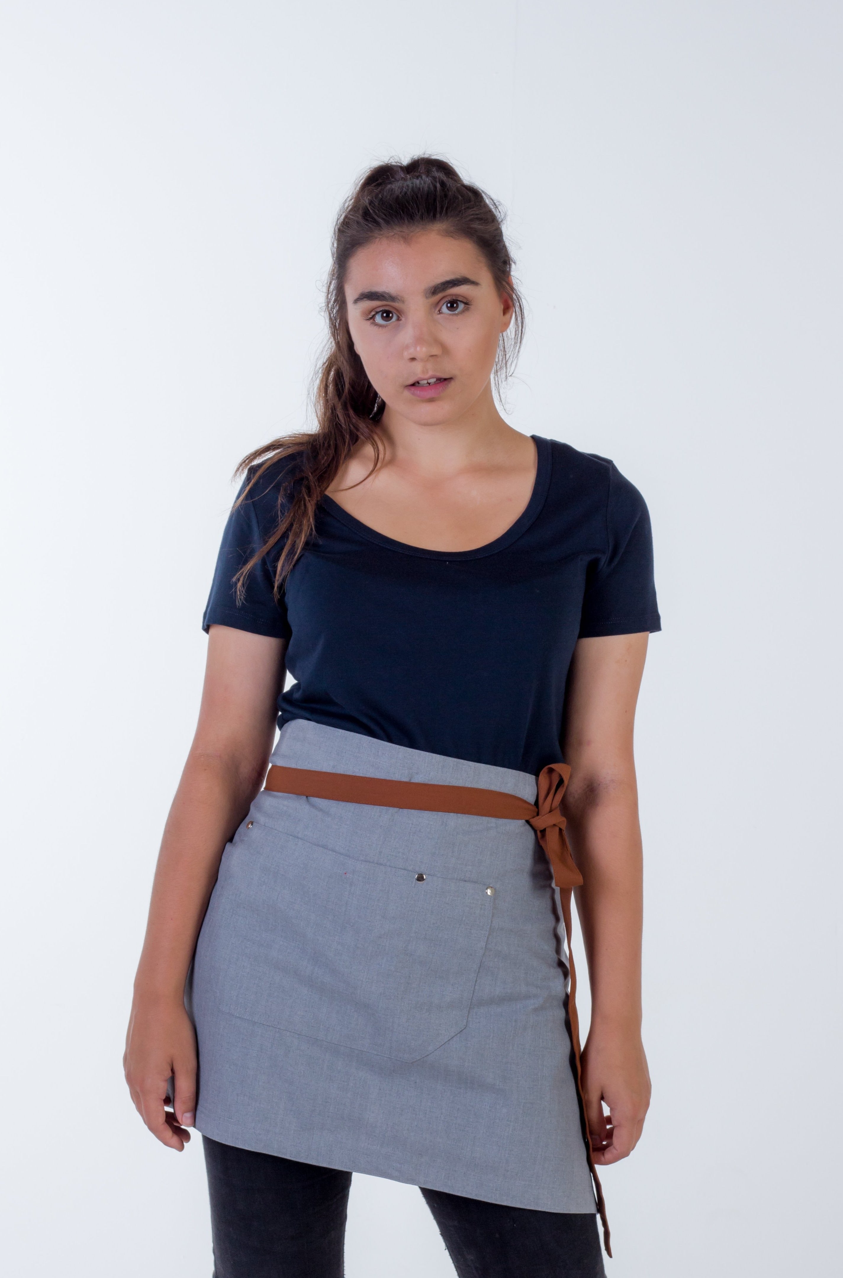 Waist aprons Steel Grey frazer | Cafe Aprons | Ace Chef Apparels