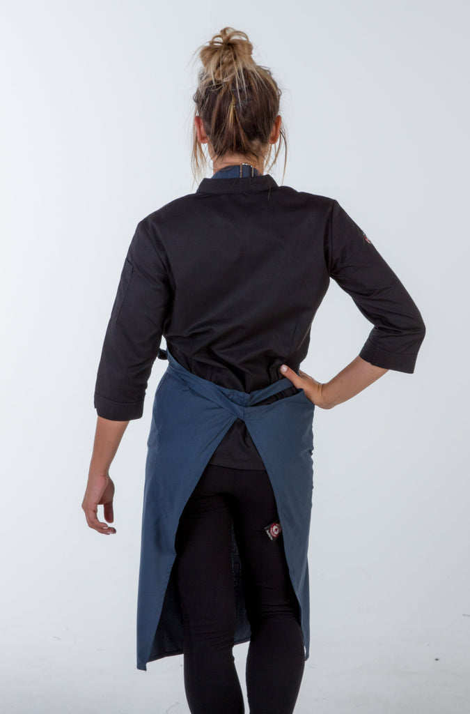 Bluish Grey chef aprons Niche no pockets