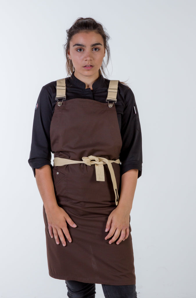 Crossover apron chocolate brown Murray