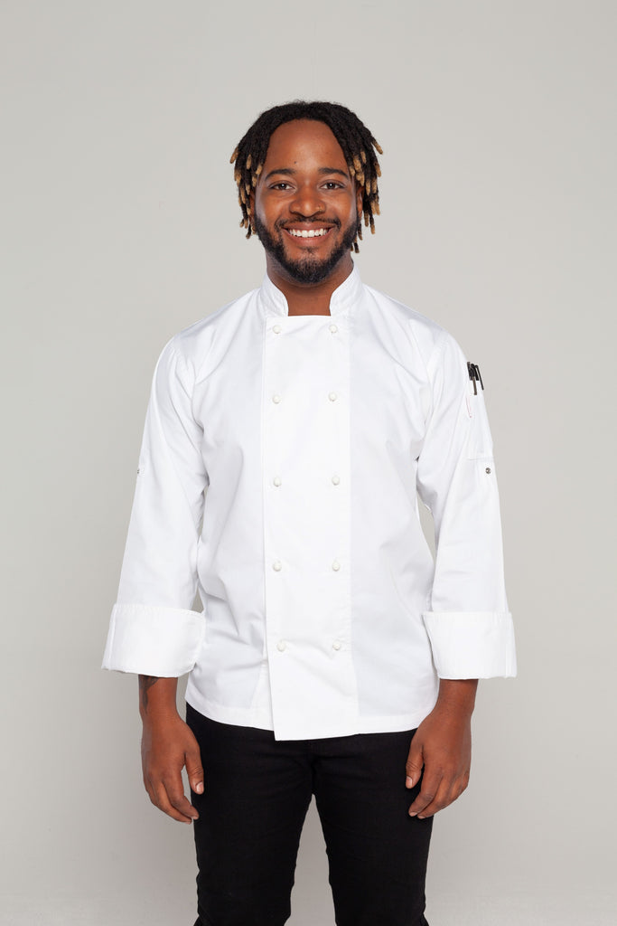 white long sleeves chef jacket