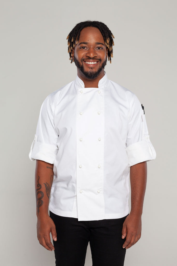 white long sleeves chef jacket