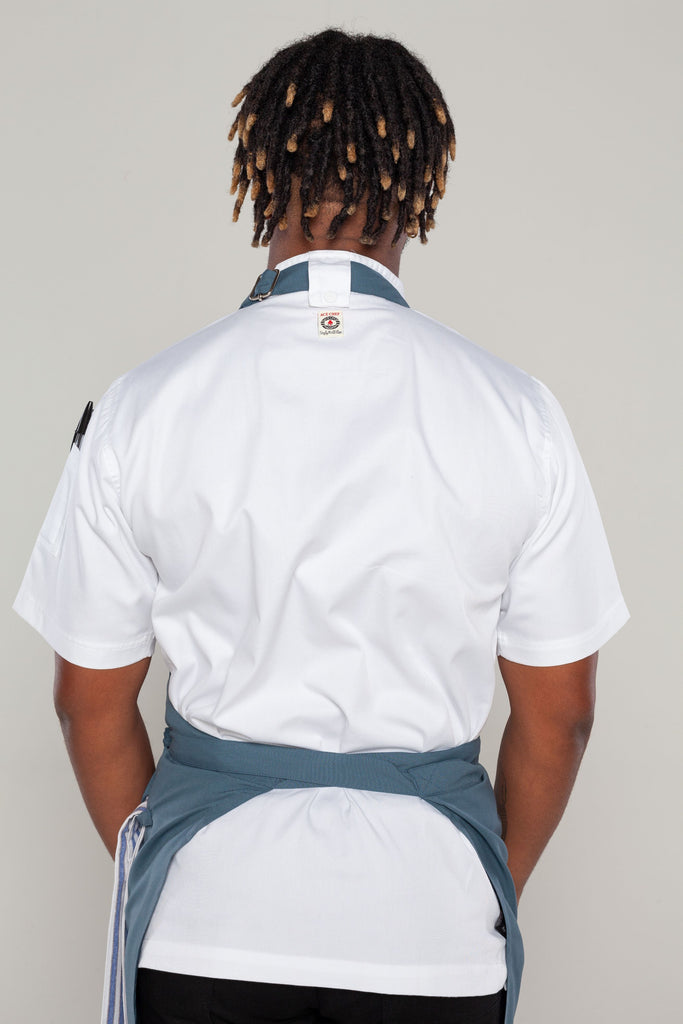 slate gray chef apron 