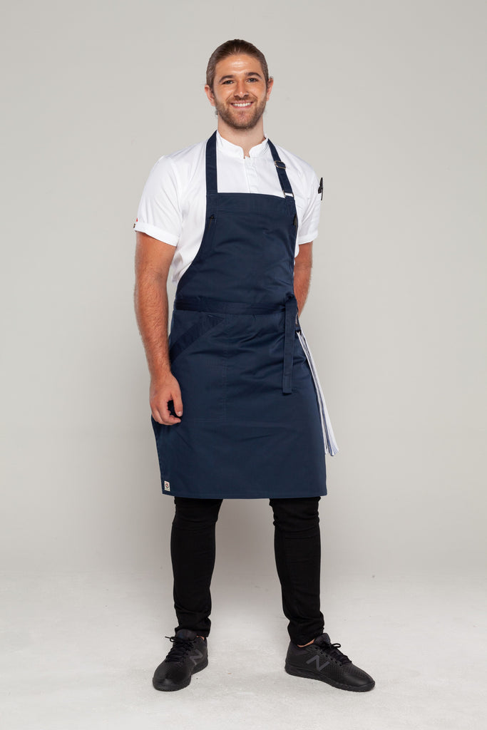 NAVY COLOUR BIB APRON FOR CHEF