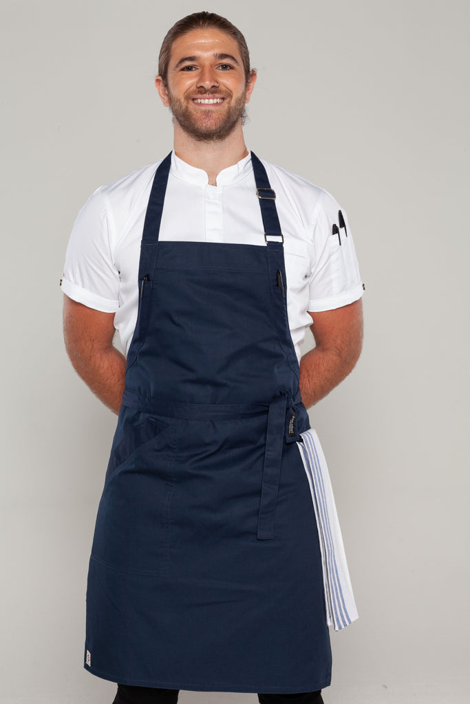 NAVY COLOUR BIB APRON FOR CHEF