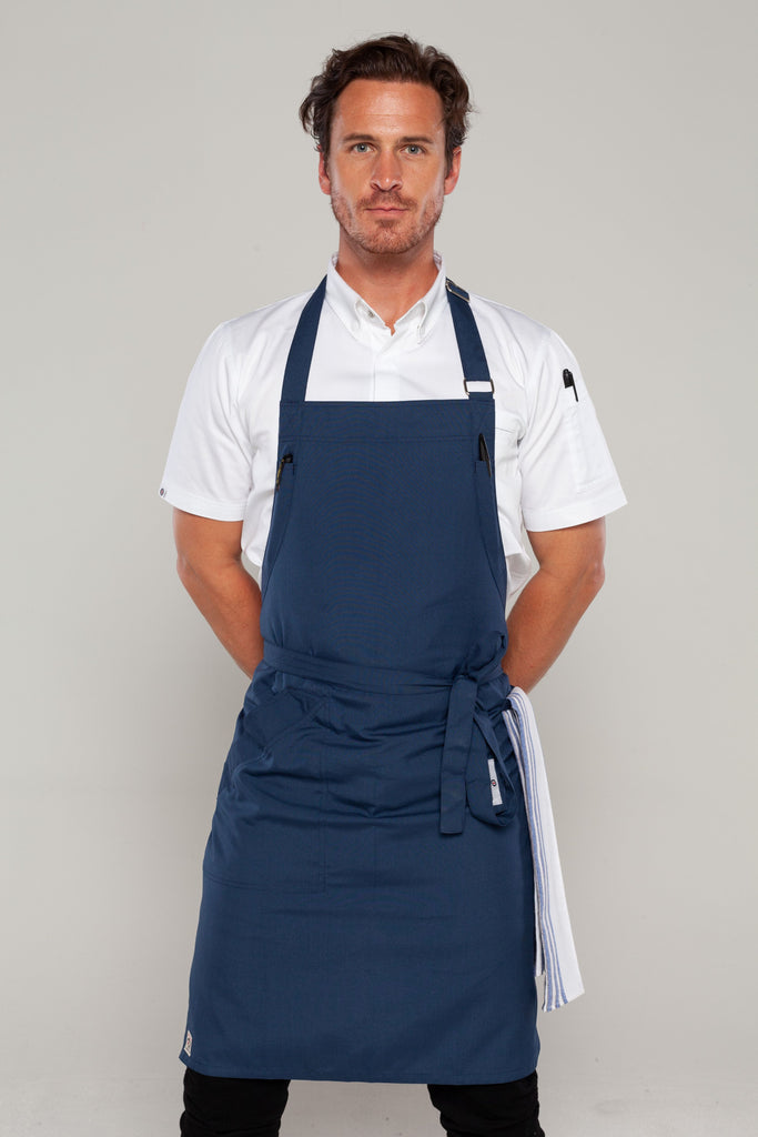 Niche Bluish Grey chef apron one size - Ace Chef Apparels