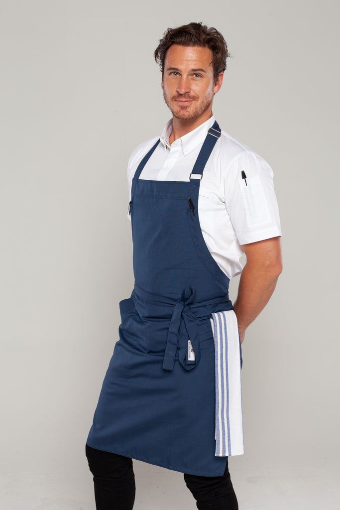 Niche Bluish Grey chef apron one size - Ace Chef Apparels