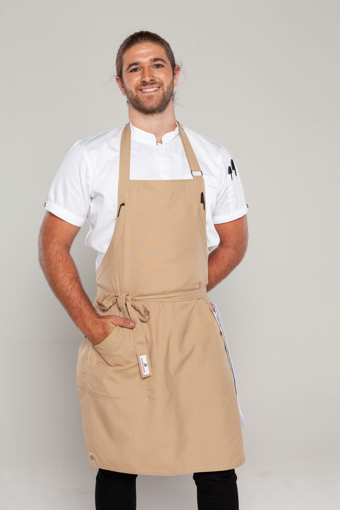 Niche Champagne chef apron one size - Ace Chef Apparels