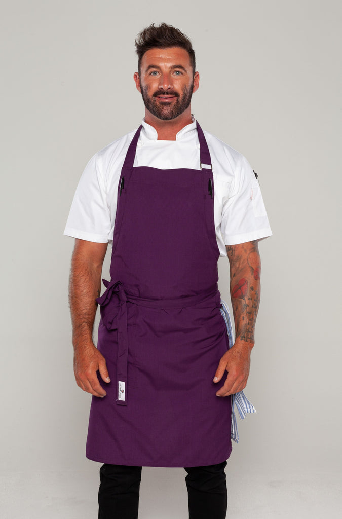 NICHE CHEF APRON EGGPLANT PURPLE COLOUR 