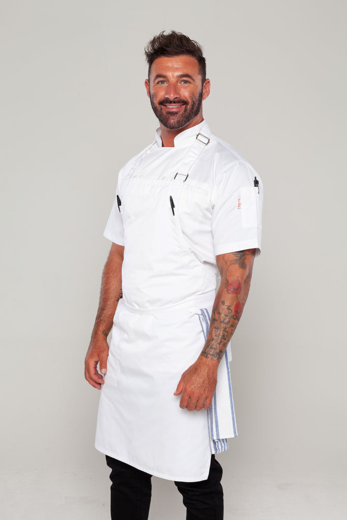 white bib chef aprons