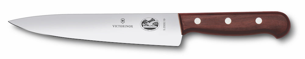 VICTORINOX COOKS CARVING KNIFE 19CM-ROSEWOOD 5.2000.19
