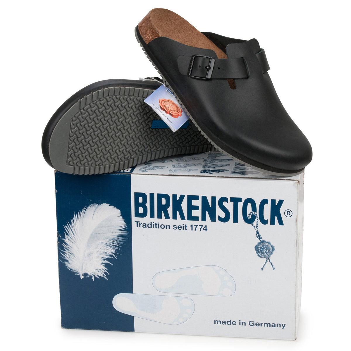 Birkenstock Boston Supergrip Black - Professional Work Clogs
