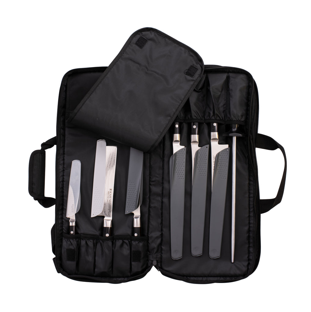 Kasumi Knife Roll 18 Pocket Black - Ace Chef Apparels